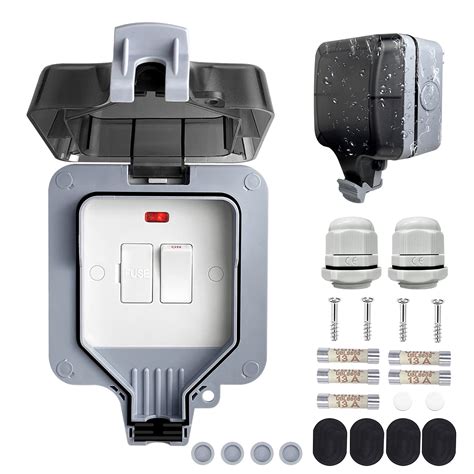 electrical spur box|fused spur outlet.